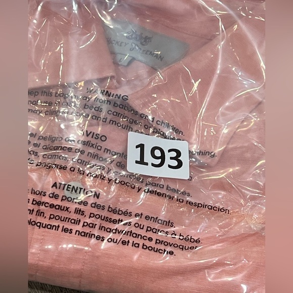 Hickey Freeman Large Short Sleeve Salmon Linen Cotton Blend Button Front Shirt - Picture 11 of 11